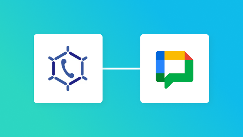 CallConnectとGoogle Chatの連携イメージ