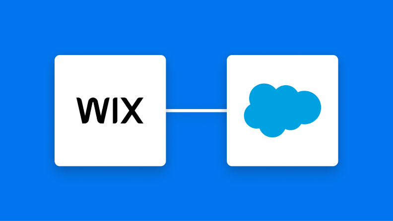 WixとSalesforceの連携イメージ