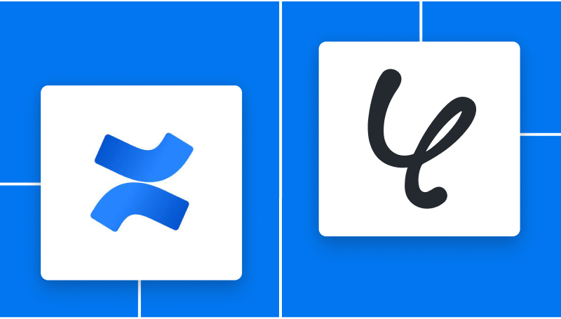 ConfluenceとYoomの連携イメージ