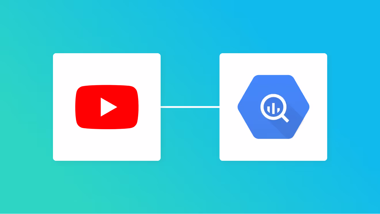 YouTubeとGoogle BigQueryの連携イメージ