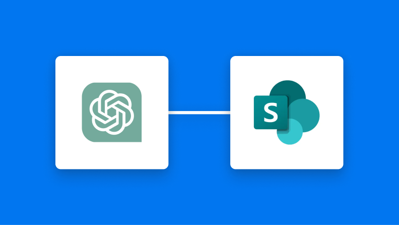 ChatGPTとMicrosoft SharePointの連携イメージ