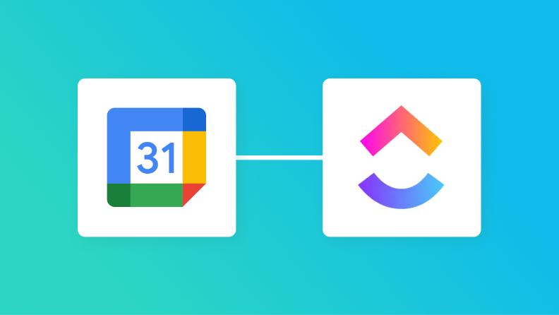 GoogleカレンダーとClickUpの連携イメージ