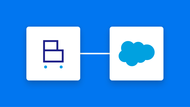 BカートとSalesforceの連携イメージ
