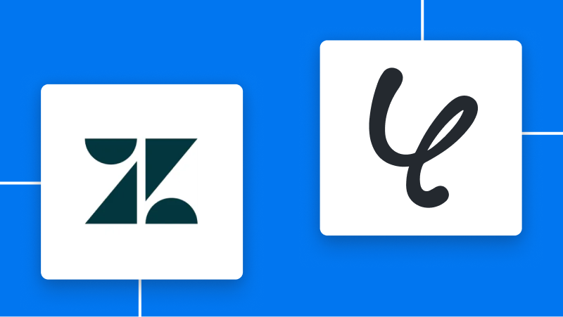 ZendeskとYoomの連携イメージ