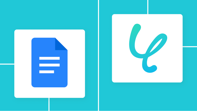 Google ドキュメントとYoomの連携イメージ