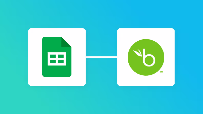 Google スプレッドシートとBambooHRの連携イメージ