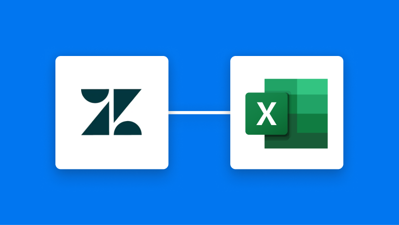 ZendeskとMicrosoft Excelの連携イメージ