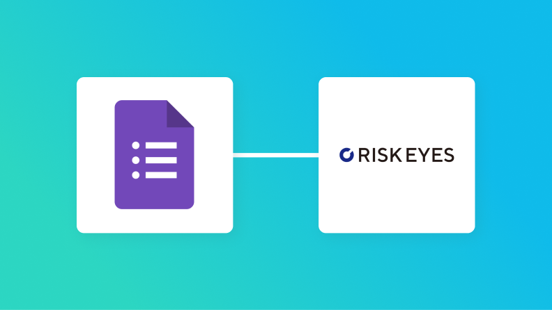 GoogleフォームとRISK EYESとGmailの連携イメージ