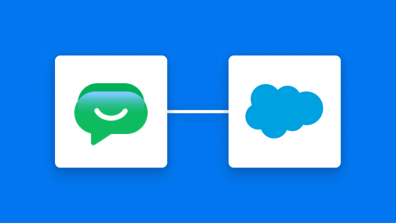 Google ChatとSalesforceの連携イメージ