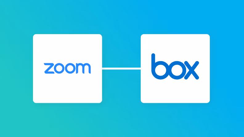 ZoomとBoxの連携イメージ