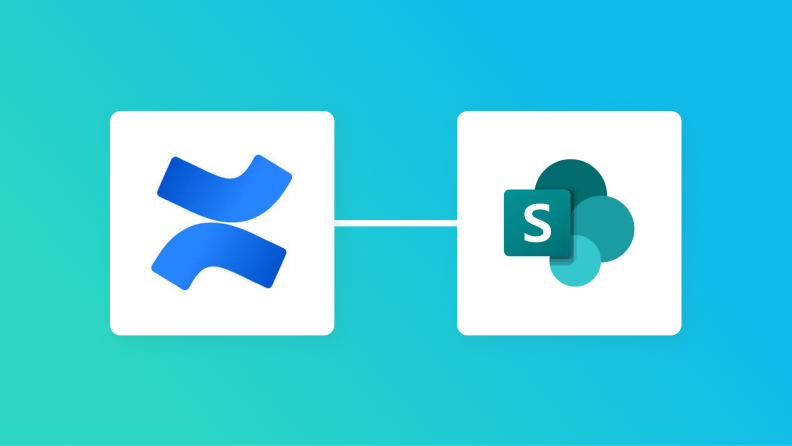 ConfluenceとMicrosoft SharePointの連携イメージ