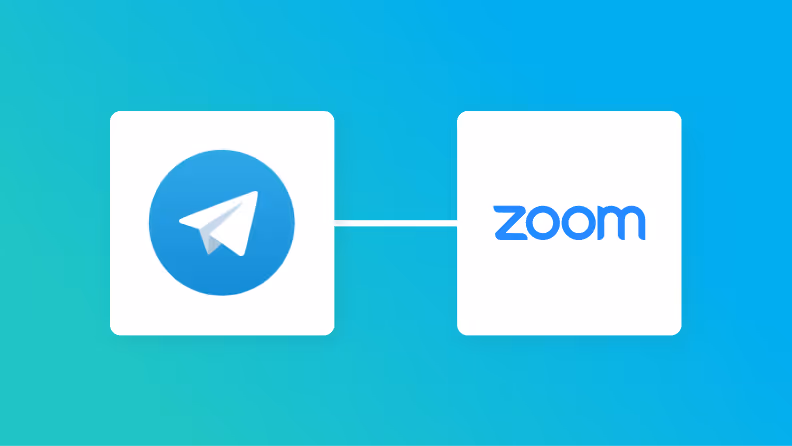 TelegramとZoomの連携イメージ