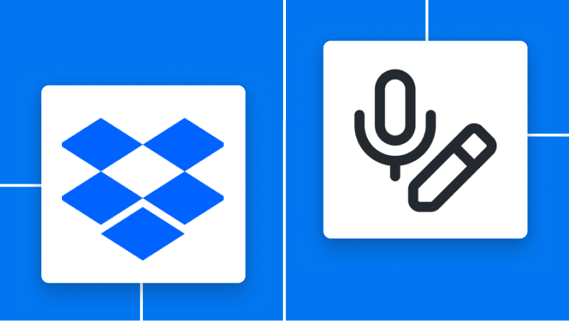 Dropboxと音声文字起こしの連携イメージ
