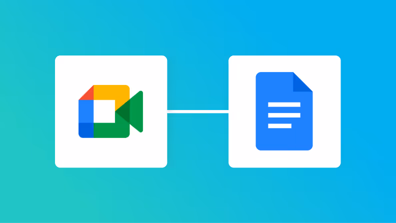 Google MeetとGoogleドキュメントの連携イメージ