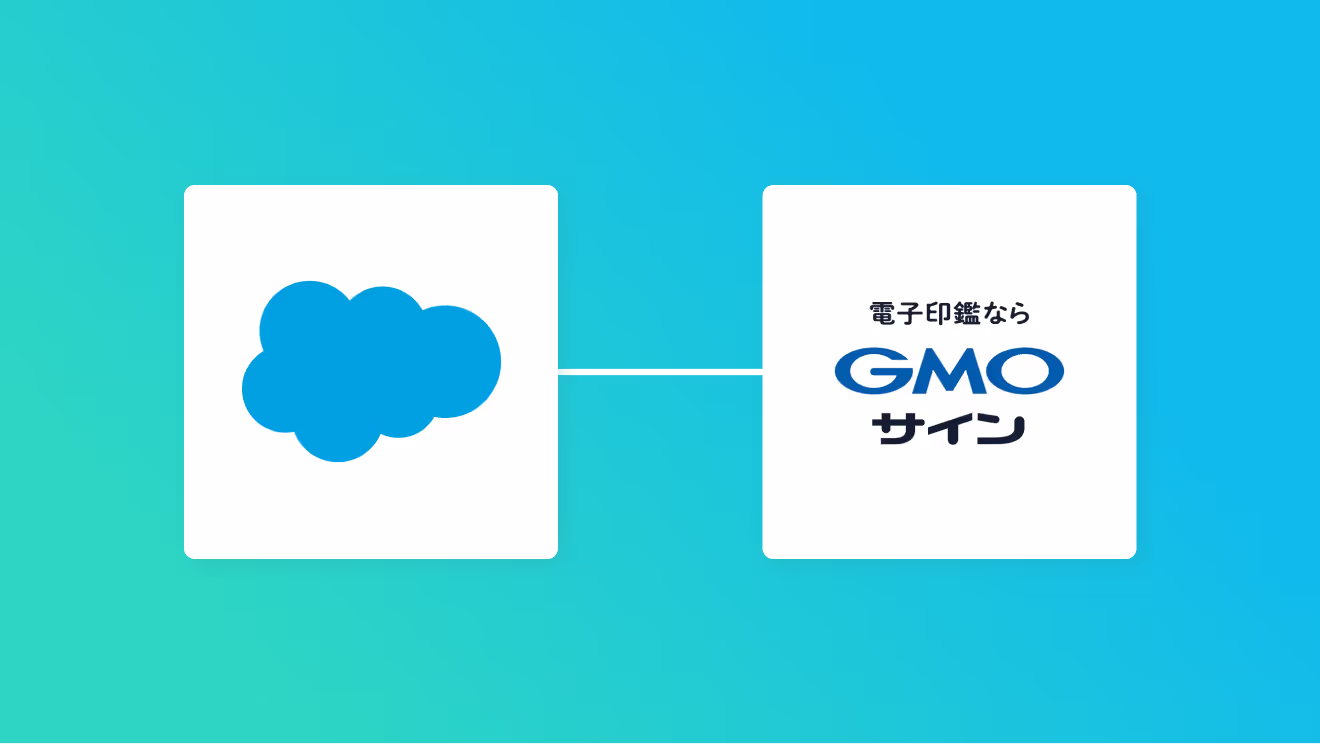 SalesforceとGMOサインの連携イメージ