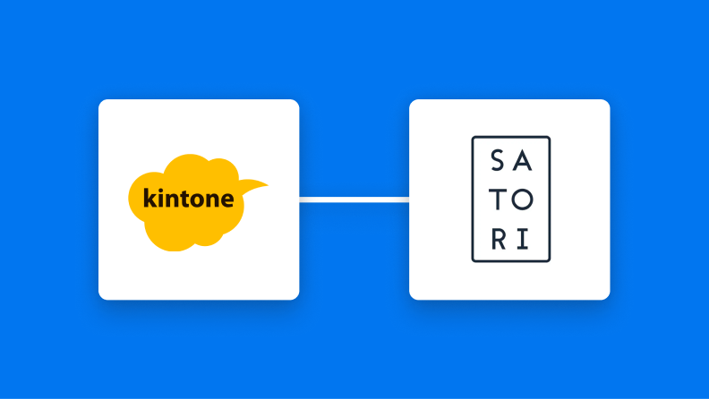 kintoneとSATORIの連携イメージ
