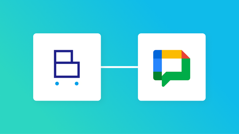 BカートとGoogle Chatの連携イメージ