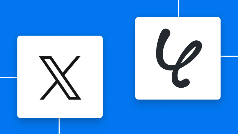 X（Twitter）とYoomの連携イメージ