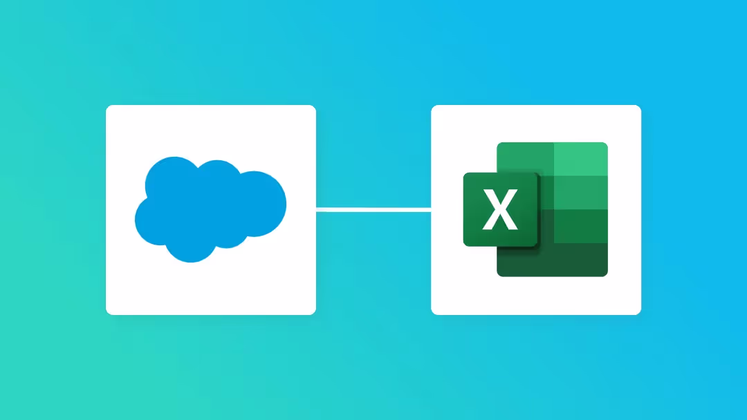 SalesforceとMicrosoft Excelの連携イメージ