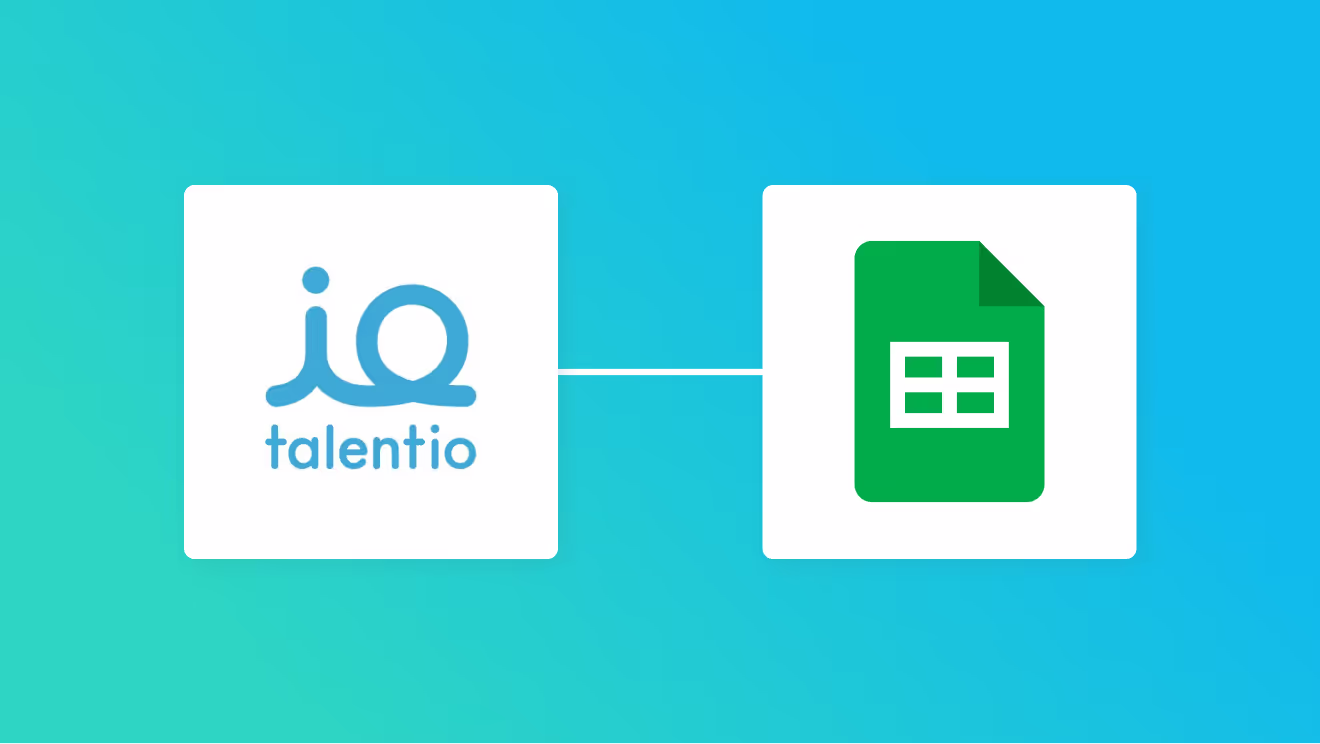 TalentioとGoogleスプレッドシートの連携イメージ