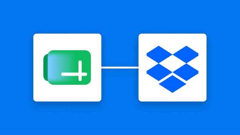 Google スプレッドシートとDropboxの連携イメージ