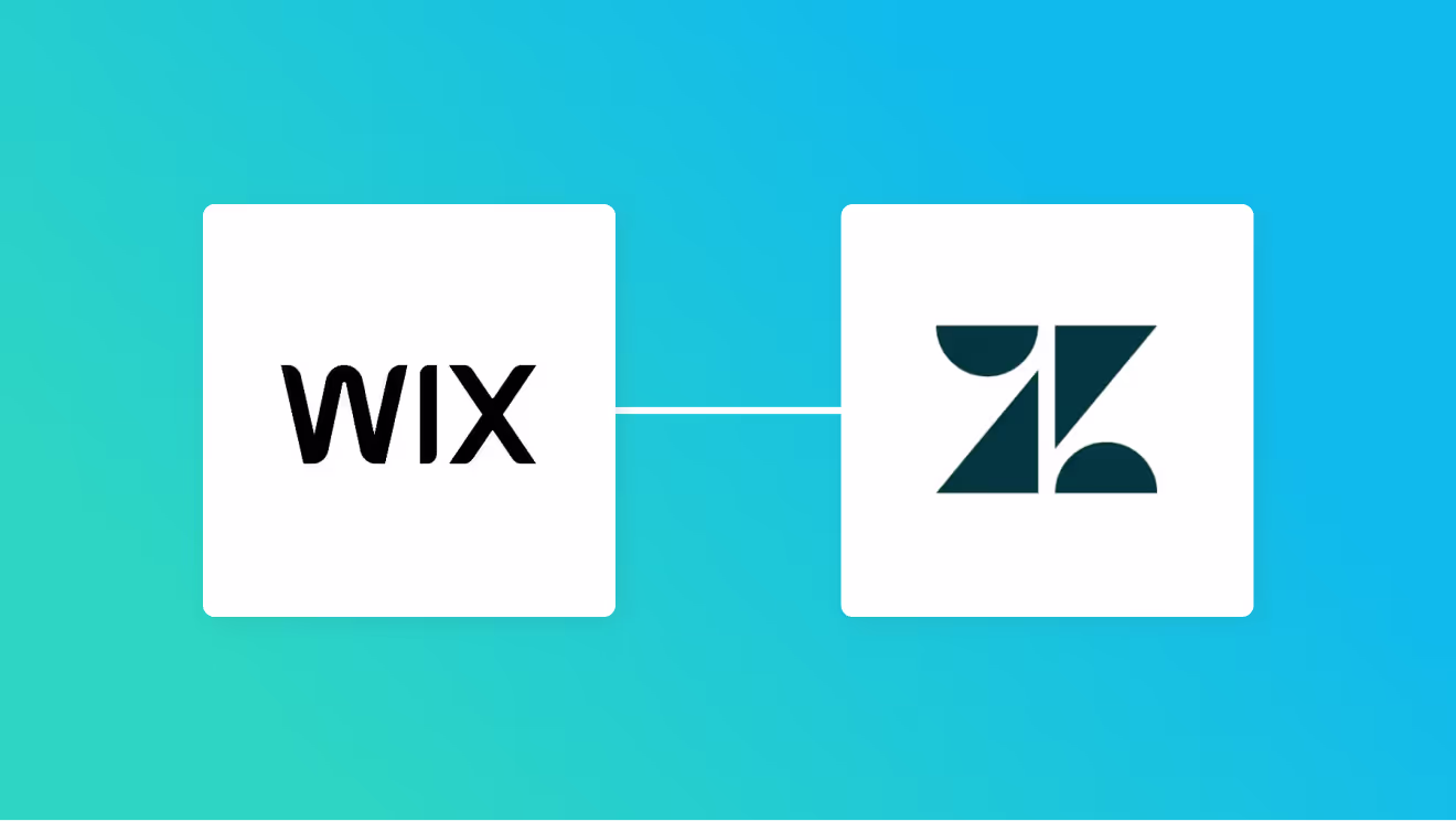 WixとZendeskの連携イメージ