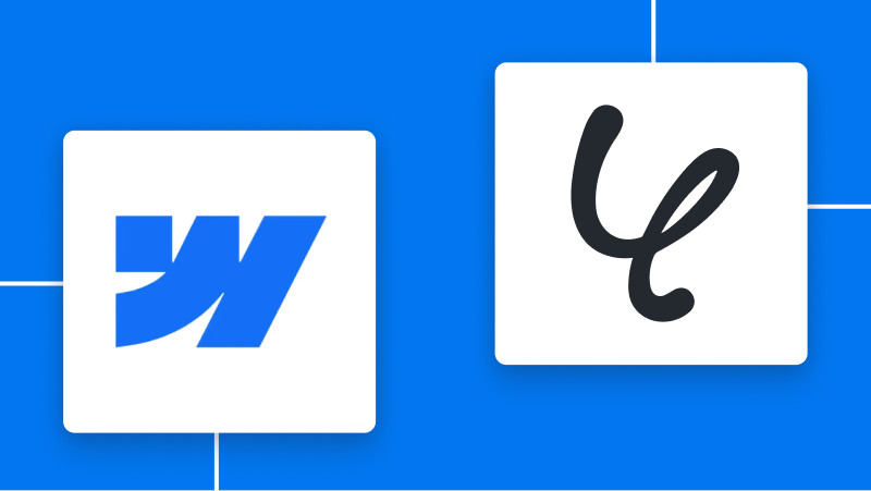 WebflowとYoomの連携イメージ