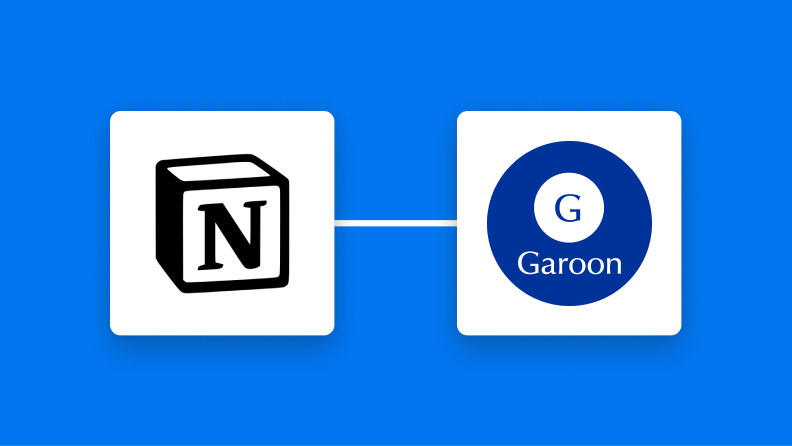 NotionとGaroonの連携イメージ