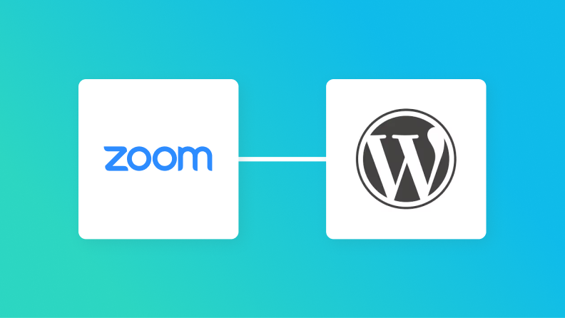 ZoomとWordPressの連携イメージ