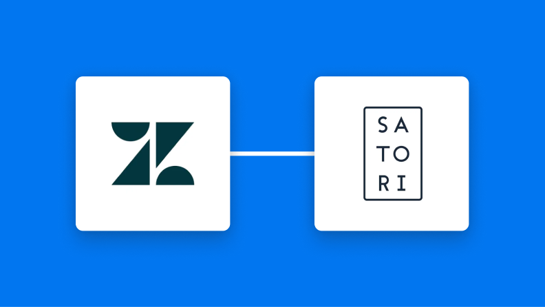 ZendeskとSATORIの連携イメージ