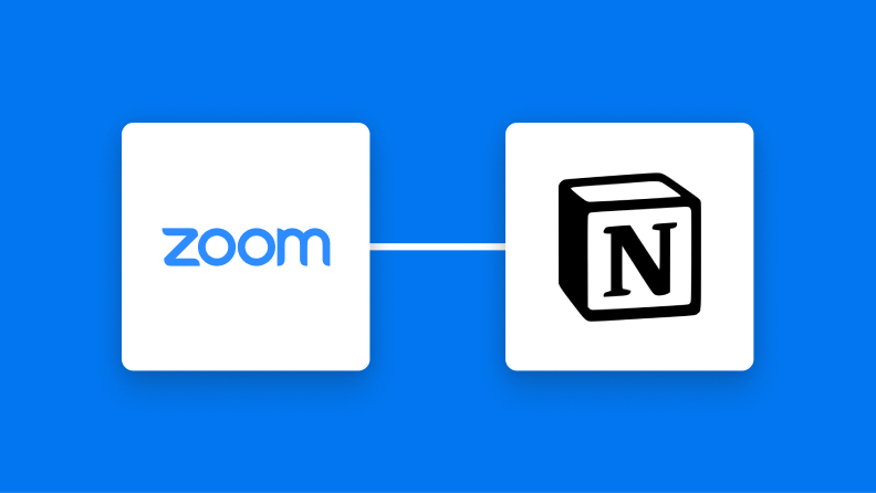 ZoomとNotionの連携イメージ