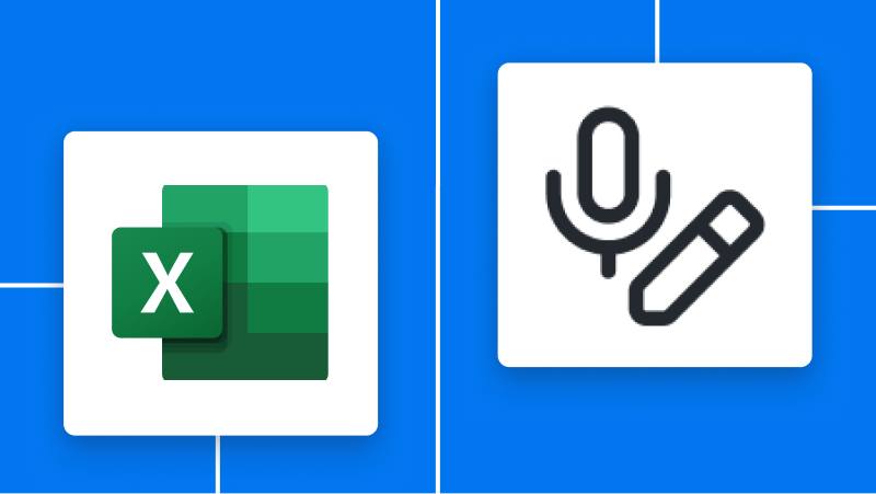Microsoft Excelと音声文字起こしの連携イメージ